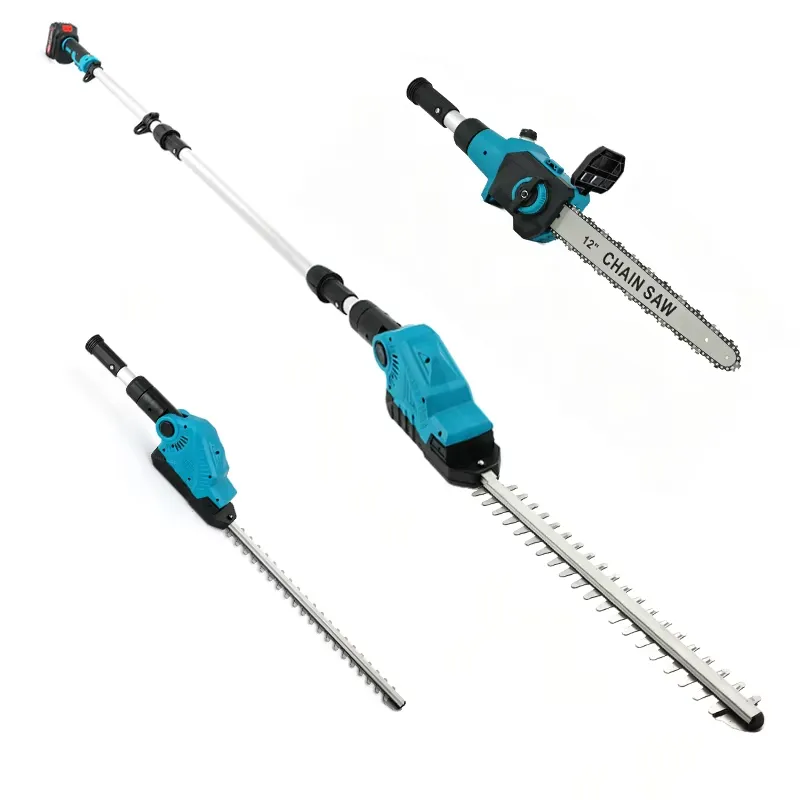 Cordless Hedge Trimmer Pole 2 In 1 - Draadloze snoeischaar met telescopische steel 2-in-1