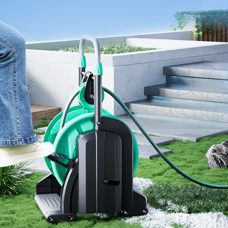 Garden Hose Reel Automatic Retractable 30M - Automatische Yardworks 30M Slangopslag Suncast Roestvrij