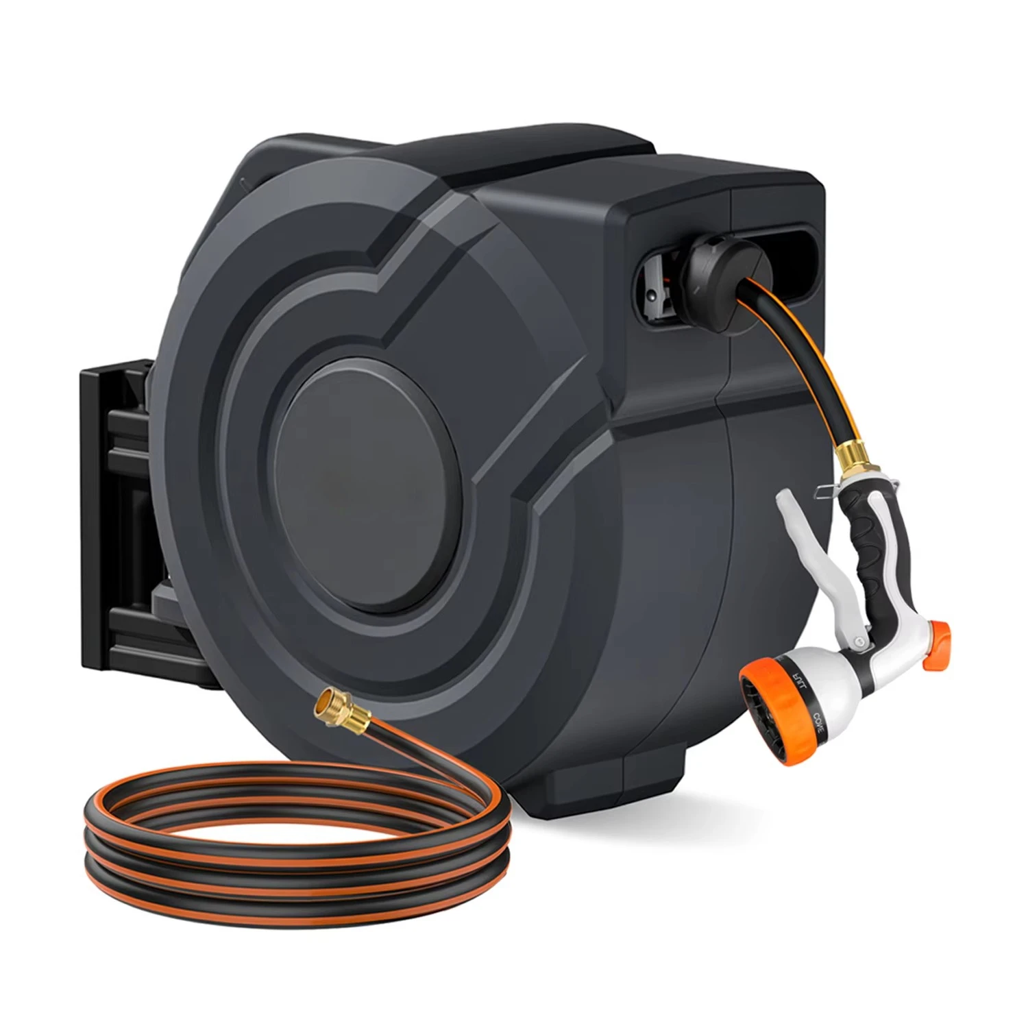 Garden Hose Reel Automatic Retractable 30M - &Voor 30M Automatische Intrekbare Tuinslanghaspel Metalen