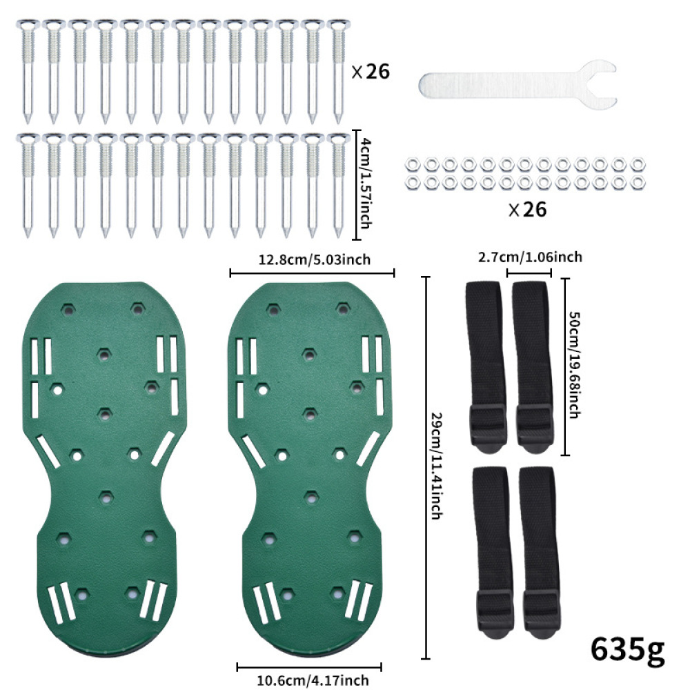 Lawn Aerator Shoes Spikes Heavy Duty - Gazonbeluchter Spike-schoenen Duurzaam tuinschoeisel voor grasgezondheid
