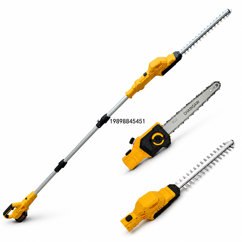 Cordless Hedge Trimmer Pole 2 In 1 - 2-in-1 met stokzaag 21V borstelloze telescopische
