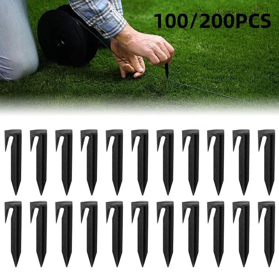 Boundary Wire Cable Peg Nails Lawn - Gazonmaaiergrenspennen voor het veilig bevestigen van
