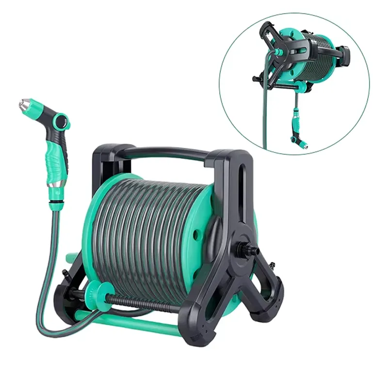 Garden Hose Reel Automatic Retractable 30M - Wandmontage automatische slanghaspel hogedrukreiniger water intrekbare