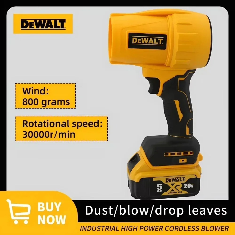 Cordless Leaf Blower Brushless 20V - Dewalt Draadloze Borstelloze Hoge-Vermogen Handblazer Turbofan
