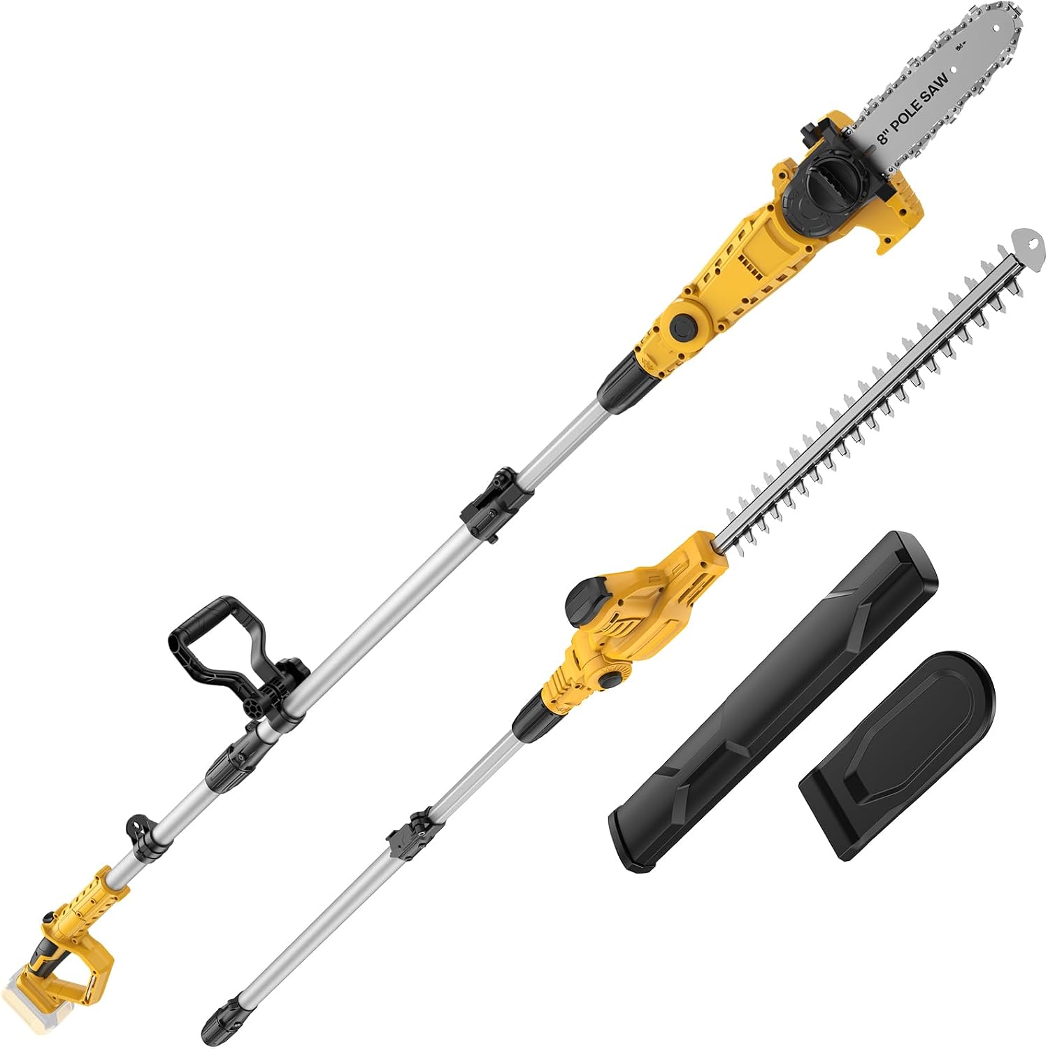 Cordless Hedge Trimmer Pole 2 In 1 - 2-in-1 draadloze zaag en heggenschaar, 8-inch