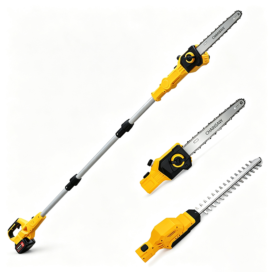 Cordless Hedge Trimmer Pole 2 In 1 - Aangepaste 2-in-1 draadloze kettingzaag en heggenschaar