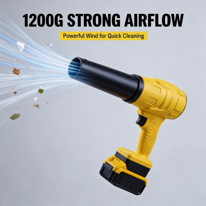 Cordless Leaf Blower Brushless 20V - Draadloze bladblazer zonder borstels, 1200 g,