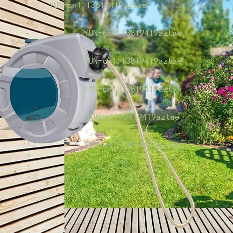 Garden Hose Reel Automatic Retractable 30M - 30M Automatische Intrekbare Slangoprolhaspel 11x15mm Slang