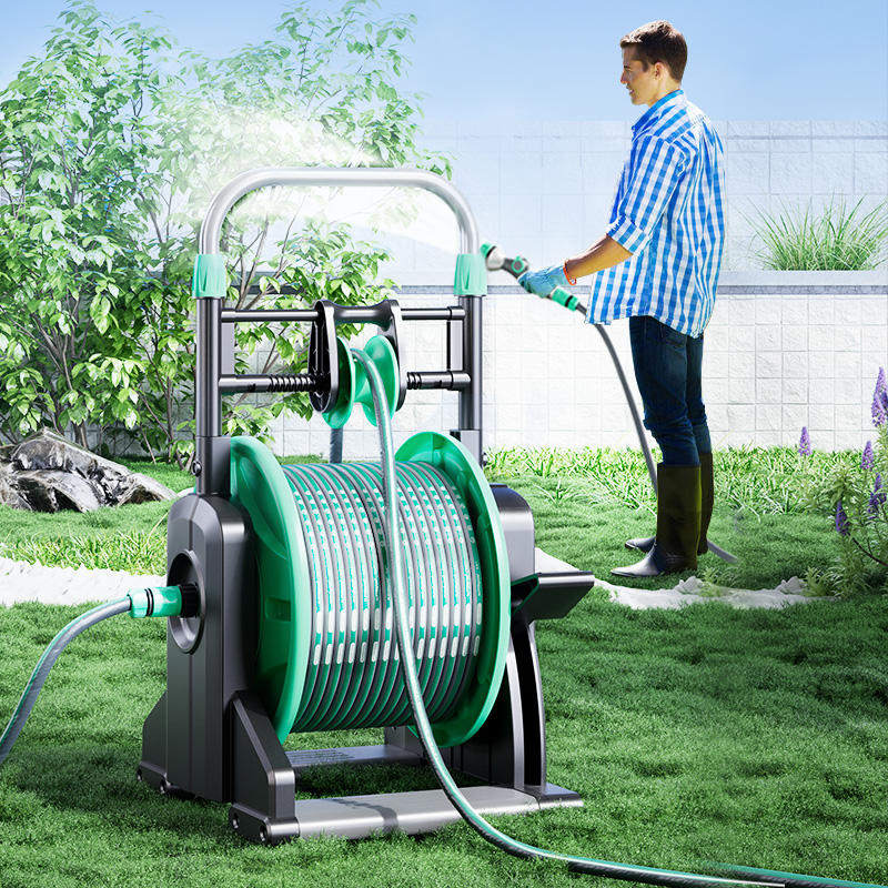 Automatische Yardworks 30M Sla - Garden Hose Reel Automatic Retractable 30M recensie en prijs