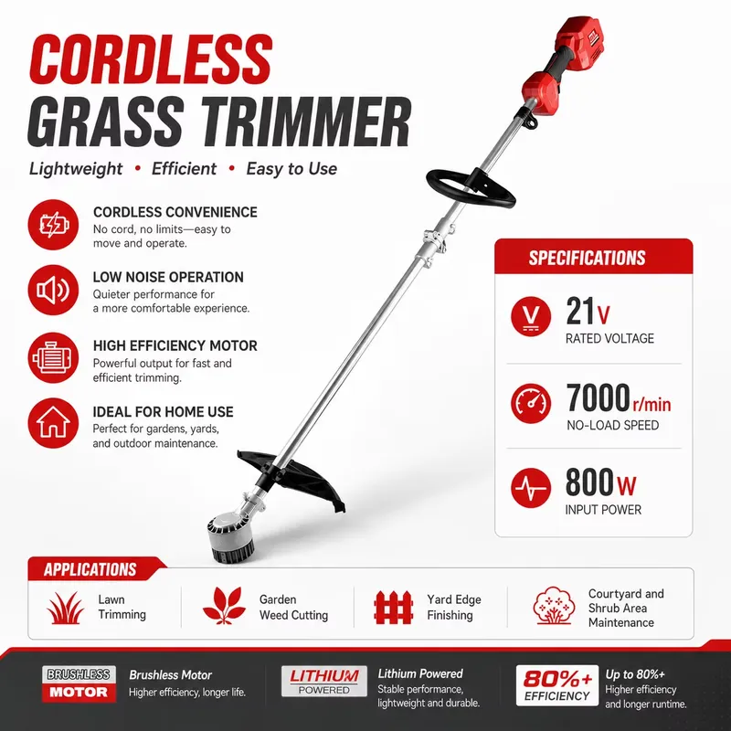 21V Borstelloze Draadloze DIY  - Brushless Cordless Grass Trimmer 21V recensie en prijs