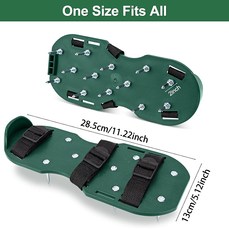 1 paar gazonbeluchter schoenen - Lawn Aerator Shoes Spikes Heavy Duty recensie en prijs