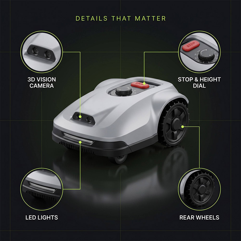 Aangepaste slimme robotmaaier, - Smart Automatic Lawn Mower App recensie en prijs