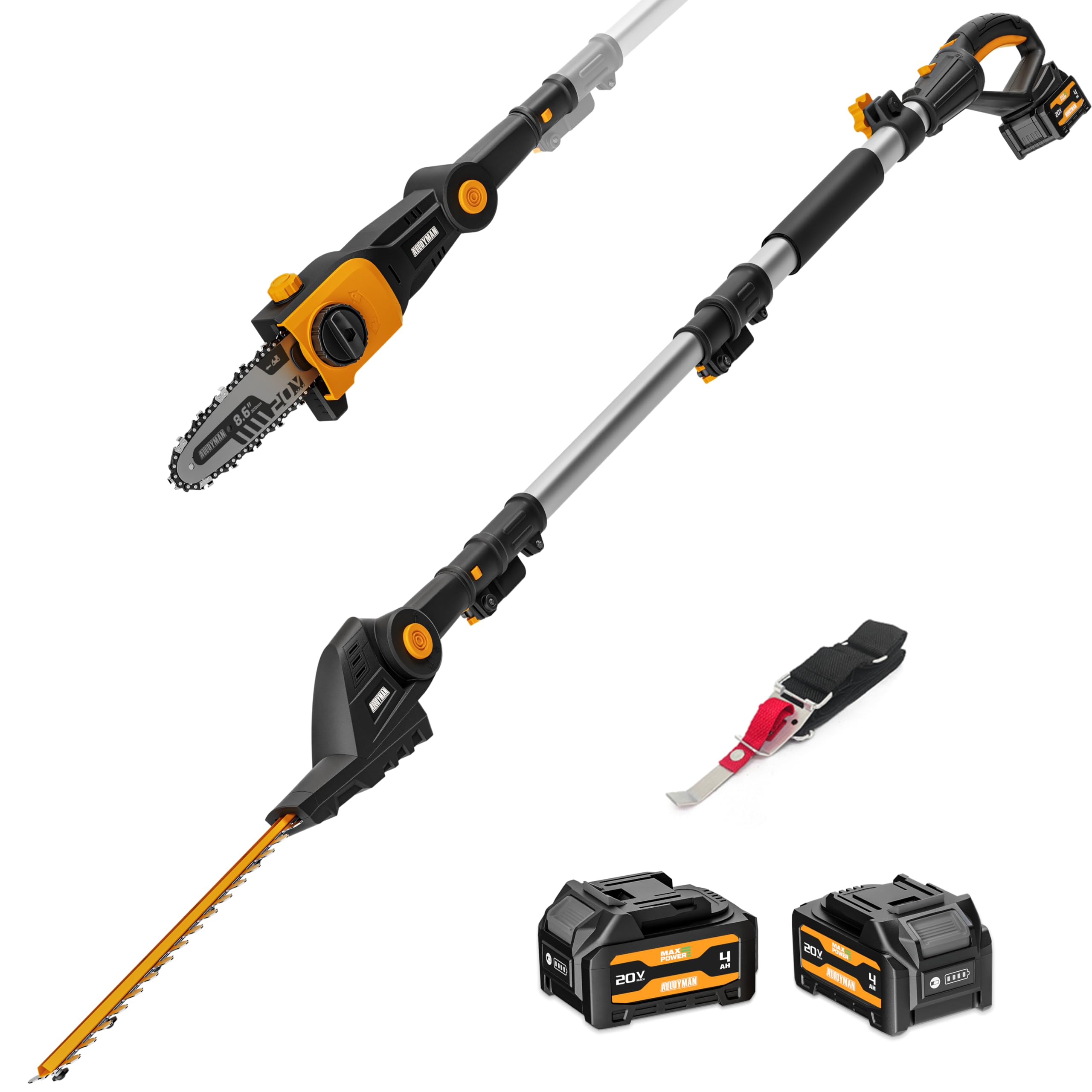 2-in-1 telescopische snoeischa - Cordless Hedge Trimmer Pole 2 In 1 recensie en prijs