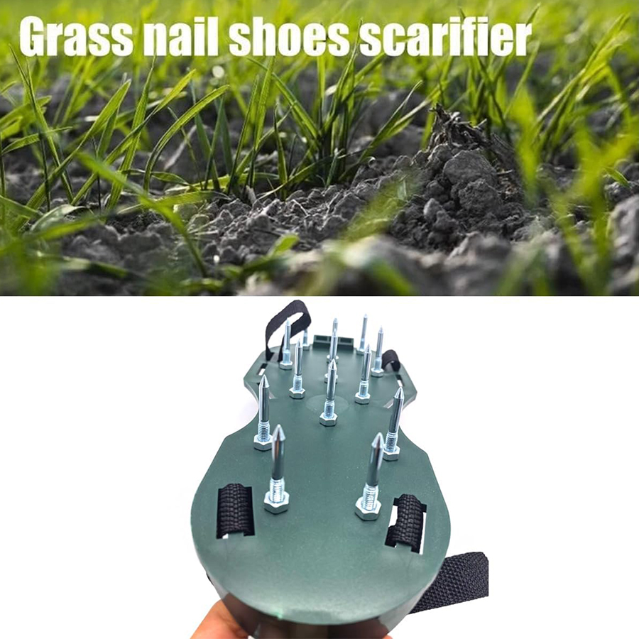 Tuinieren Bodem losmaken Schoe - Lawn Aerator Shoes Spikes Heavy Duty recensie en prijs