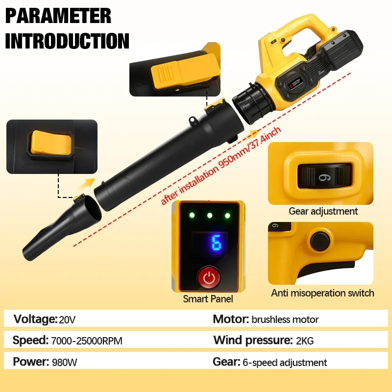 Elektrische Godin Borstelloze  - Cordless Leaf Blower Brushless 20V recensie en prijs