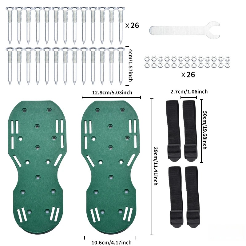 Verstelbare gazonluchtende sch - Lawn Aerator Shoes Spikes Heavy Duty recensie en prijs