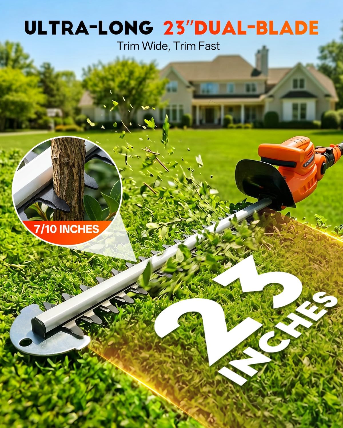 Draadloze 2-in-1 heggenschaar, - Cordless Hedge Trimmer Pole 2 In 1 recensie en prijs