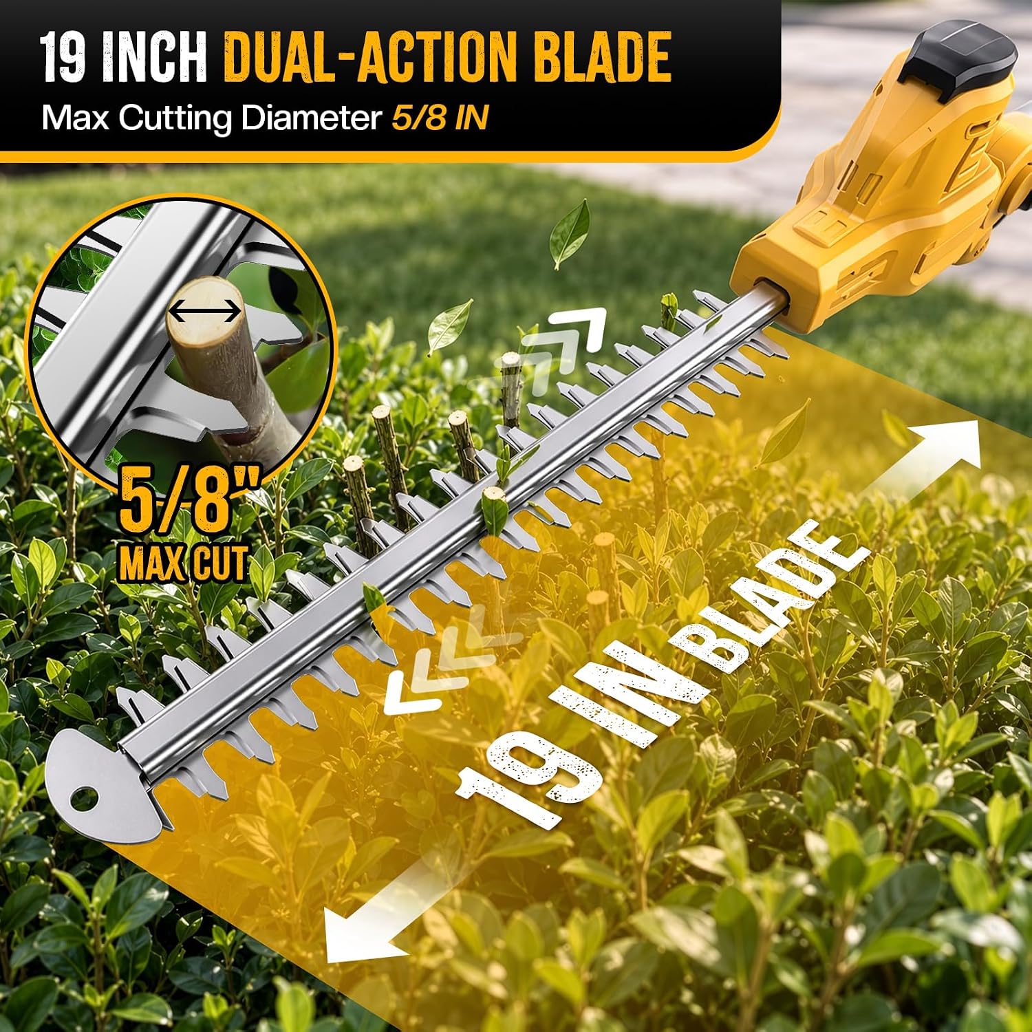 2-in-1 draadloze zaag en hegge - Cordless Hedge Trimmer Pole 2 In 1 recensie en prijs