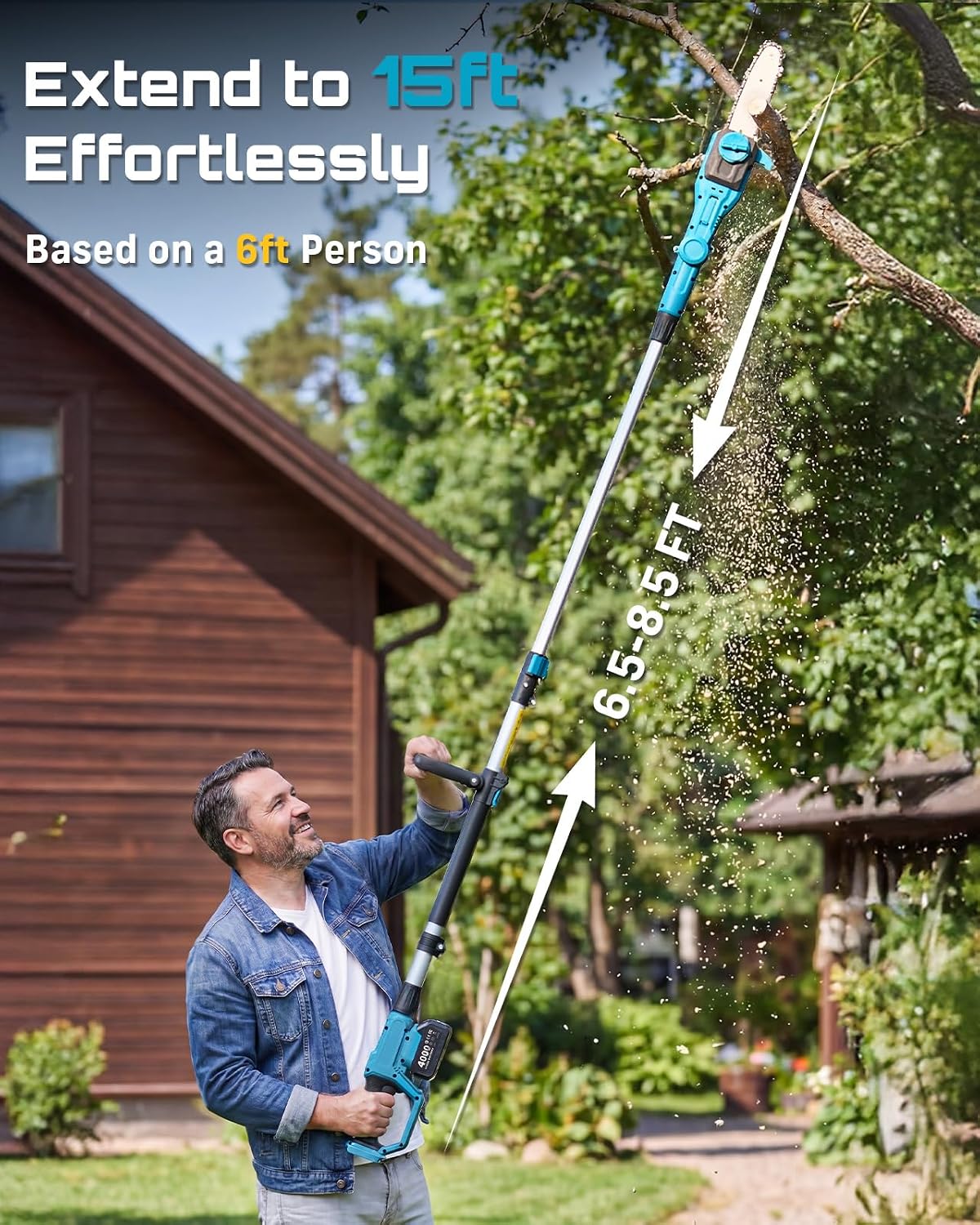 2-in-1 draadloze zaag en hegge - Cordless Hedge Trimmer Pole 2 In 1 recensie en prijs