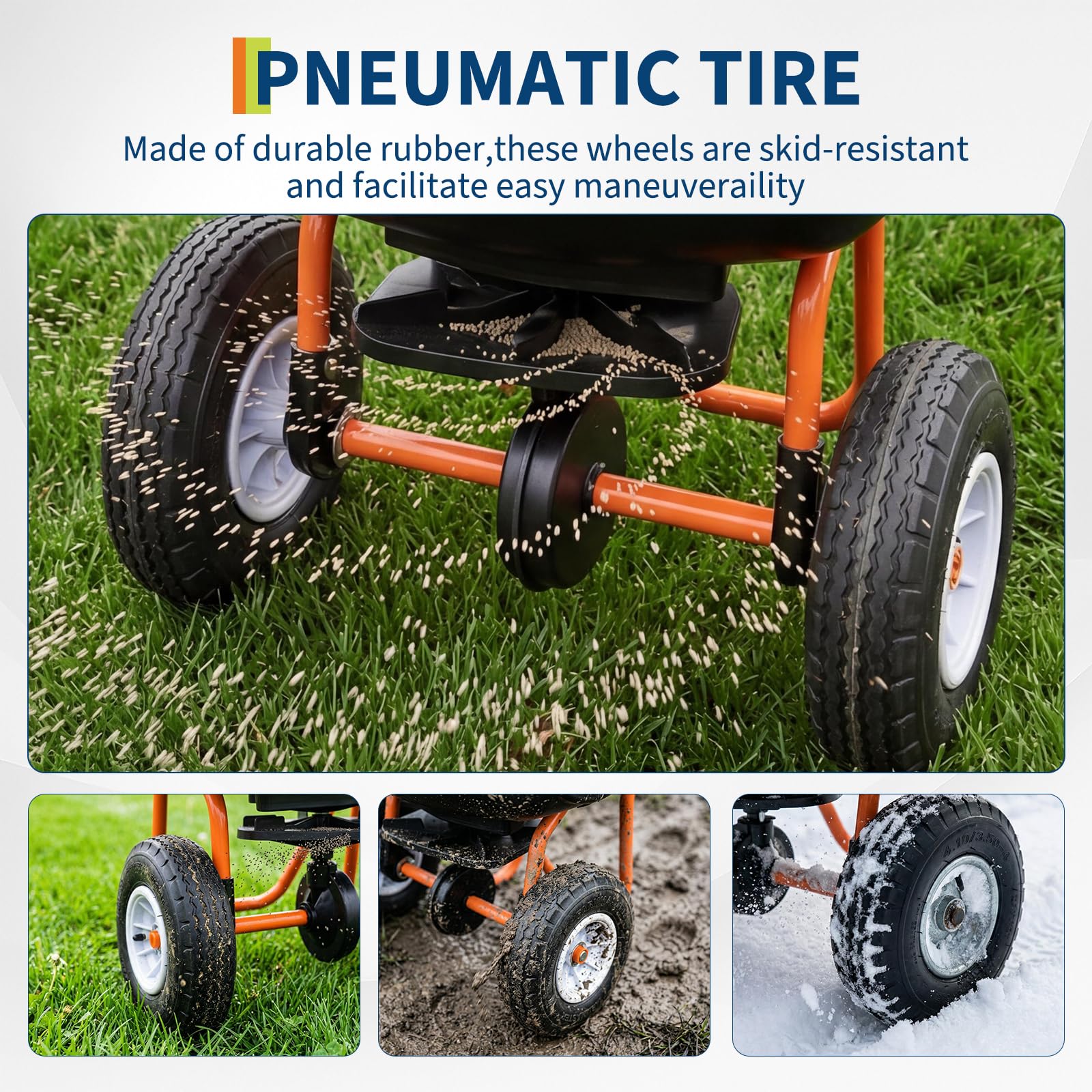 70LB handbediende strooier voo - Fertilizer Spreader Walk Behind Broadcast recensie en prijs