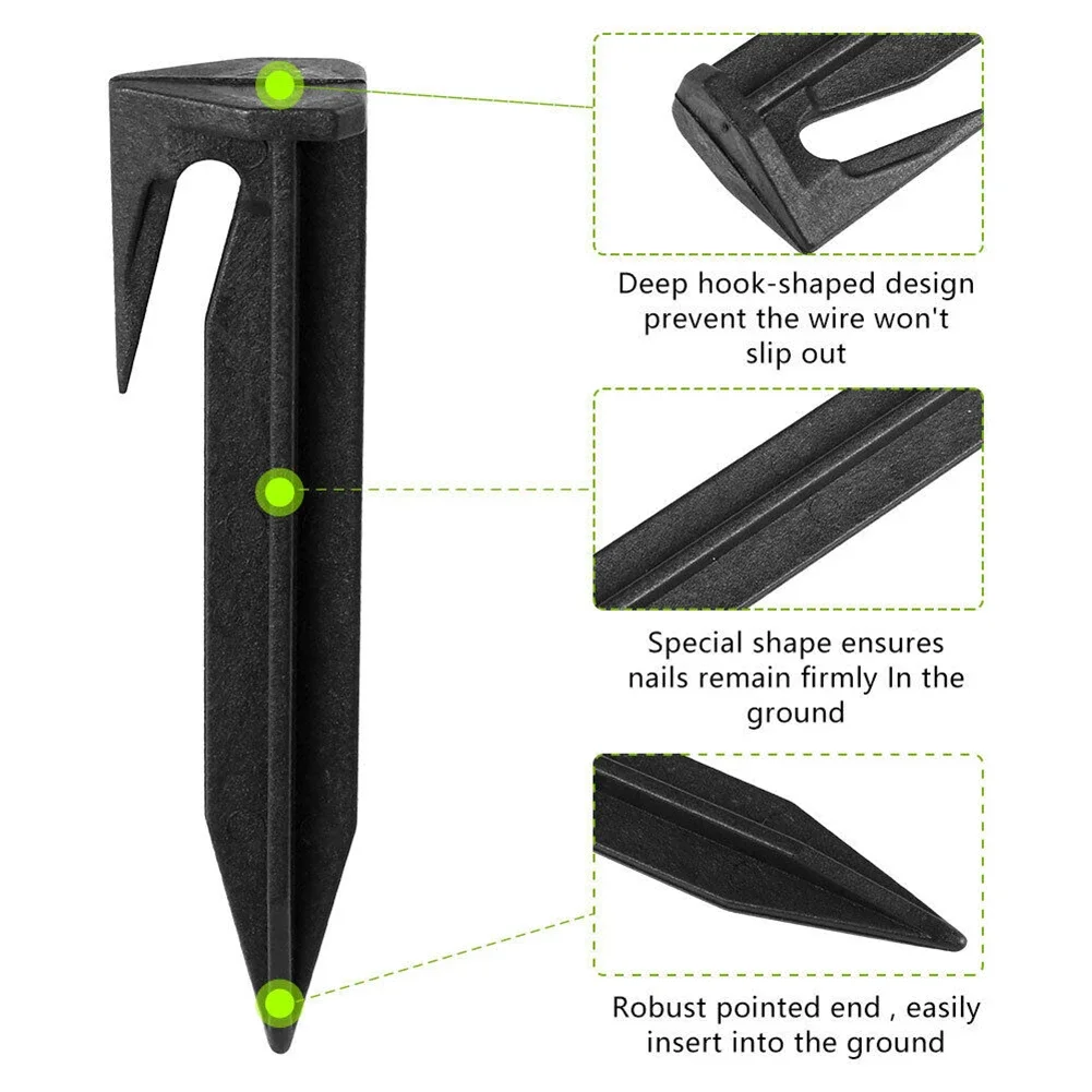 50 Stuks Grasmaaier Grenspenne - Boundary Wire Cable Peg Nails Lawn recensie en prijs