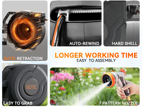 NEOTEC 1/2 30M Industriële Int - Garden Hose Reel Automatic Retractable 30M recensie en prijs