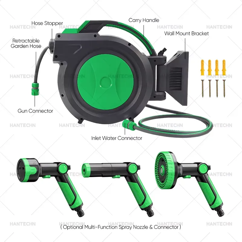 voor de Hantechn automatische, - Garden Hose Reel Automatic Retractable 30M recensie en prijs