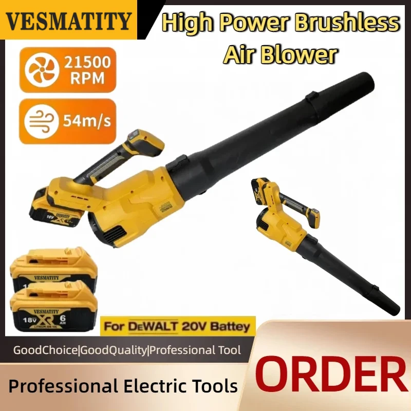 VESMATITY 20V Accu Borstelloze - Cordless Leaf Blower Brushless 20V recensie en prijs