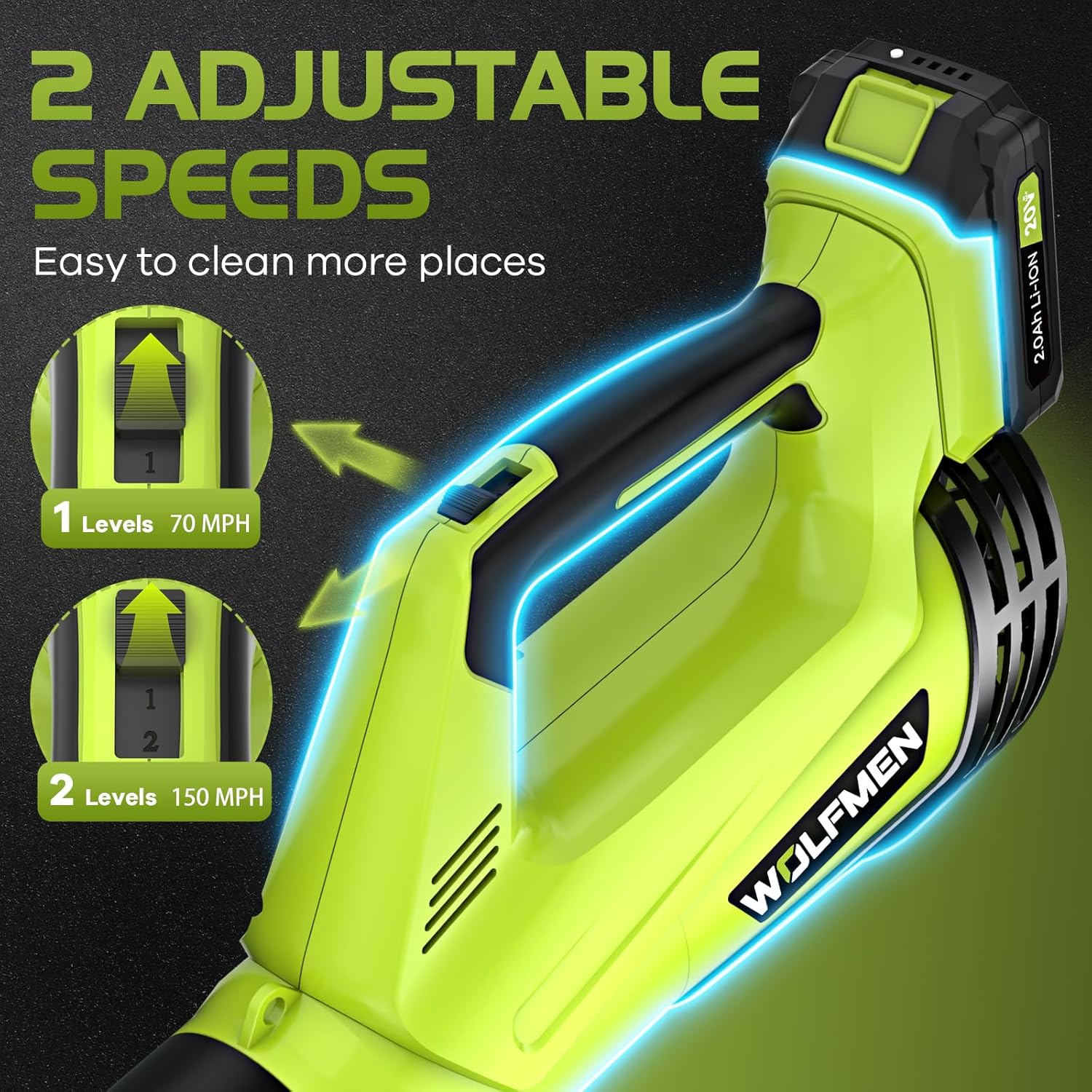 Draadloze elektrische bladblaz - Cordless Leaf Blower Brushless 20V recensie en prijs
