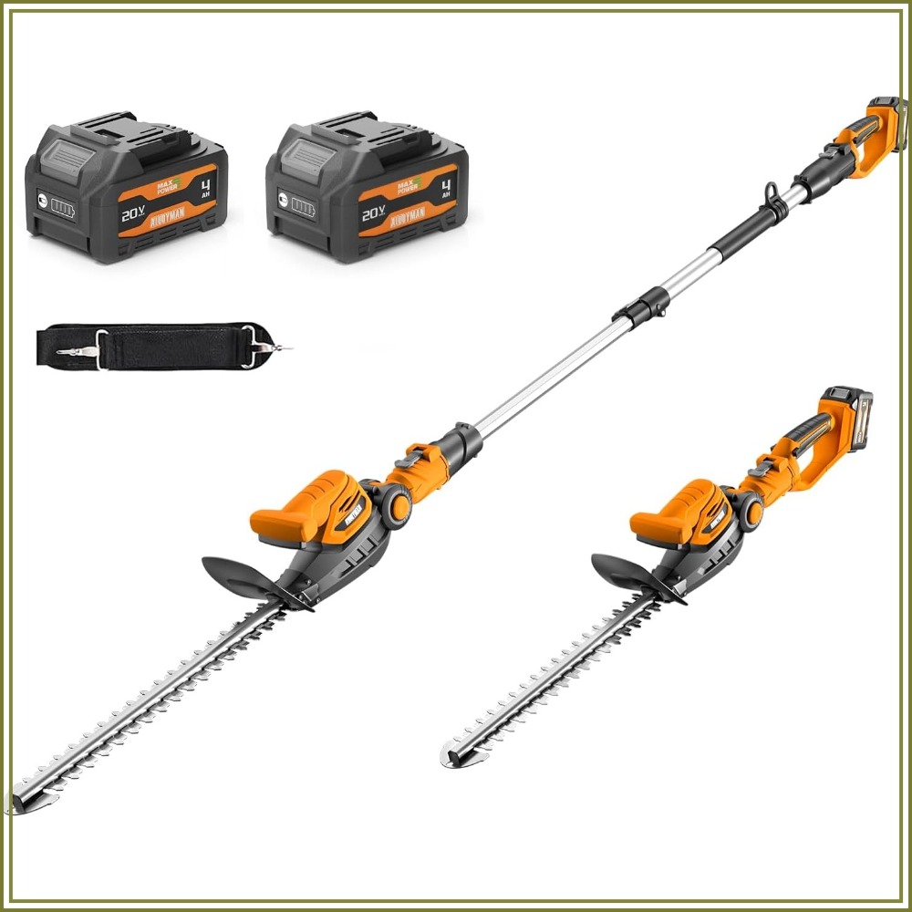 2-in-1 snoerloze heggenschaar  - Cordless Hedge Trimmer Pole 2 In 1 recensie en prijs