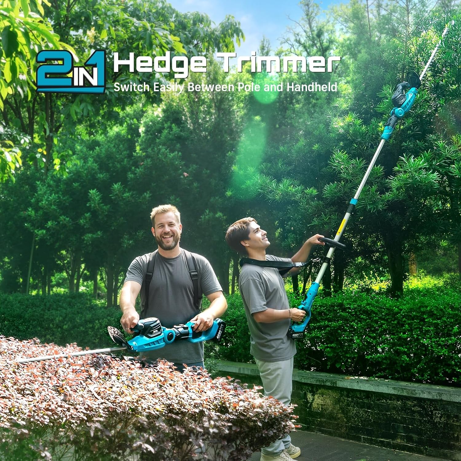2-in-1 heggenschaar, met en zo - Cordless Hedge Trimmer Pole 2 In 1 recensie en prijs