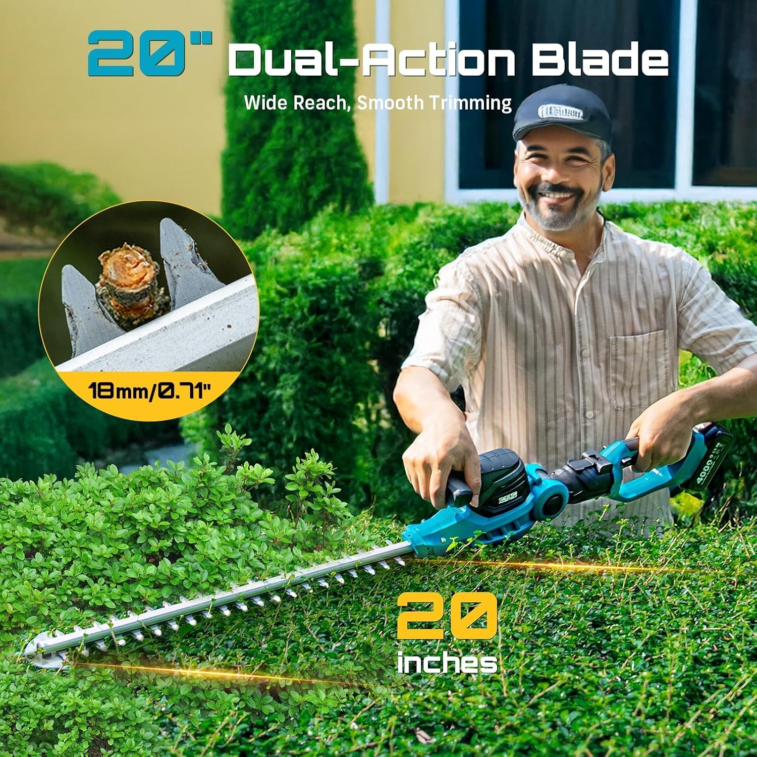 2-in-1 heggenschaar, met en zo - Cordless Hedge Trimmer Pole 2 In 1 recensie en prijs