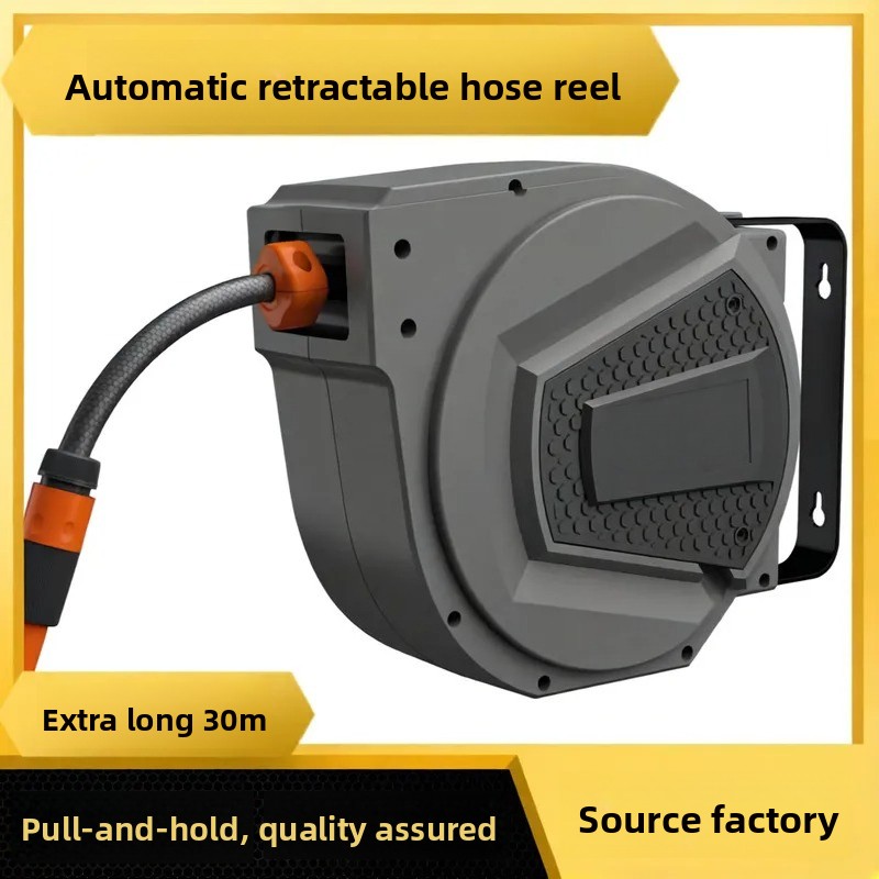 Automatische, op de muur gemon - Garden Hose Reel Automatic Retractable 30M recensie en prijs